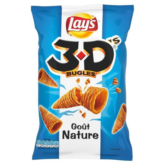 LAY'S Chips soufflés 3D's bugles goût nature 150 G - épicerie les 3 gourmets chips-et-aperitifs