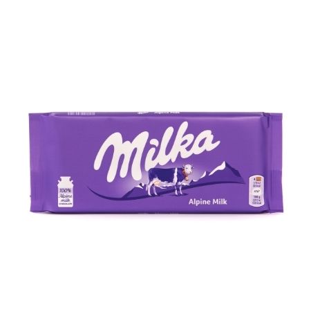 Milka Alpine Milk 90 g - épicerie les 3 gourmets Chocolat