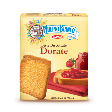 MULINO BIANCO FETTE DORATE - épicerie les 3 gourmets biscottes-tartinades-de-pain-grille-cereales-et-barres-de-cereales