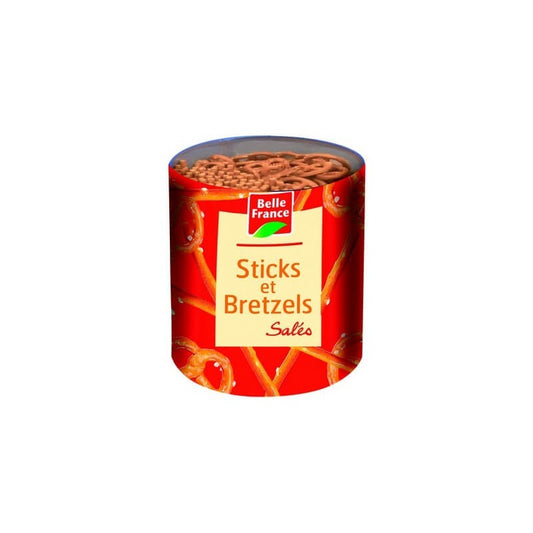 BRETZELS ET STICKS BOITE BELLE FRANCE 300GR - épicerie les 3 gourmets chips-et-aperitifs