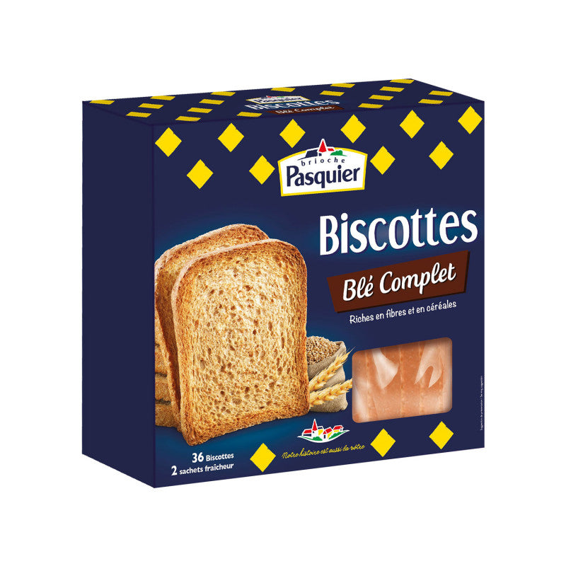 PASQUIER Biscottes au blé complet 300g - épicerie les 3 gourmets Chips et apéritifs