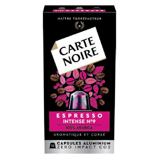CARTE NOIRE ESPRESSO P10CAPS N9 - épicerie les 3 gourmets coffees-teas-and-hot-drinks