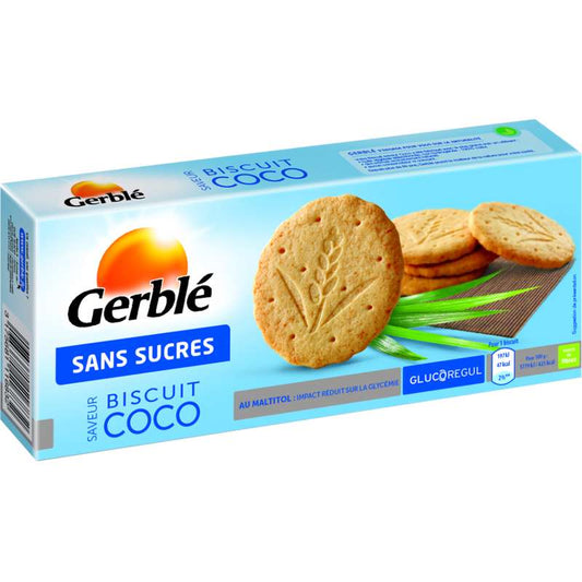 Gerblé Biscuits saveur coco sans sucre ajouté 132 g - épicerie les 3 gourmets biscuits-et-gateaux