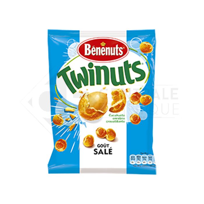 benenuts twinuts natures 150g - épicerie les 3 gourmets chips-et-aperitifs