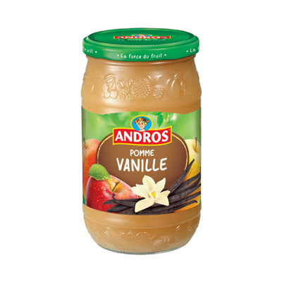 Compote pomme vanille ANDROS 750 g - épicerie les 3 gourmets confitures-compotes-et-cremes