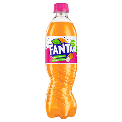 fanta mangue fruit du dragon 50cl - épicerie les 3 gourmets soft-drinks