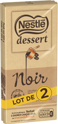 CHOCOLAT NESTLE DESSERT NOIRE lot de 2x 250G - épicerie les 3 gourmets chocolats