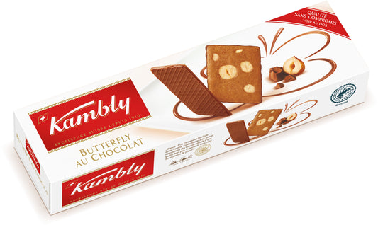 KAMBLY BISCUIT BUTTERFLY CHOCO 100 G - épicerie les 3 gourmets biscuits-et-gateaux