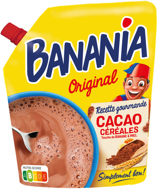 Poudre chocolatée originale Banania 250g  - épicerie les 3 gourmets Cafés, Thés et Boissons Chaudes