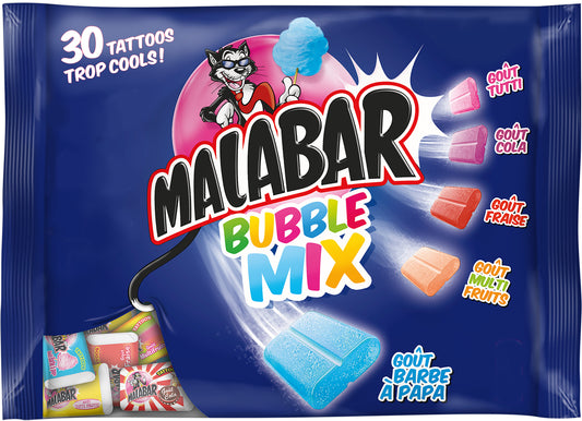 Malabar Bubble Mix Chewing-Gum 214g
