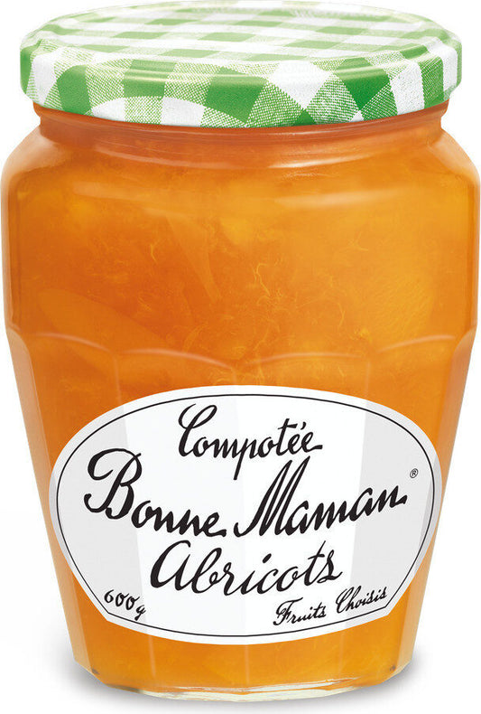 compotee d'abricots - Bonne Maman - 600 g - épicerie les 3 gourmets confitures-compotes-et-cremes