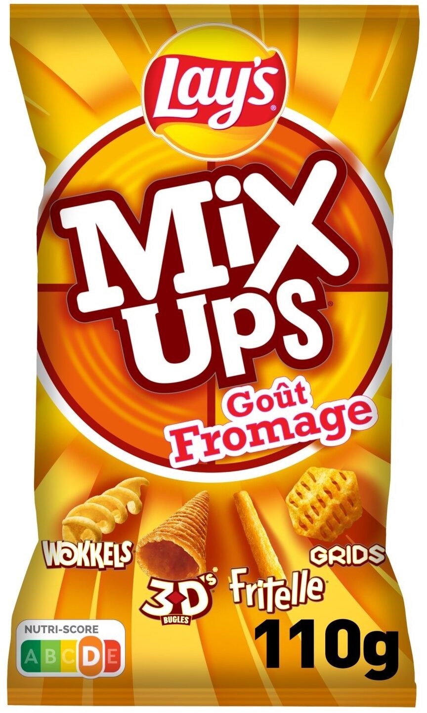 Chips Lay’s MixUps goût Fromage 110g  - épicerie les 3 gourmets chips-et-aperitifs