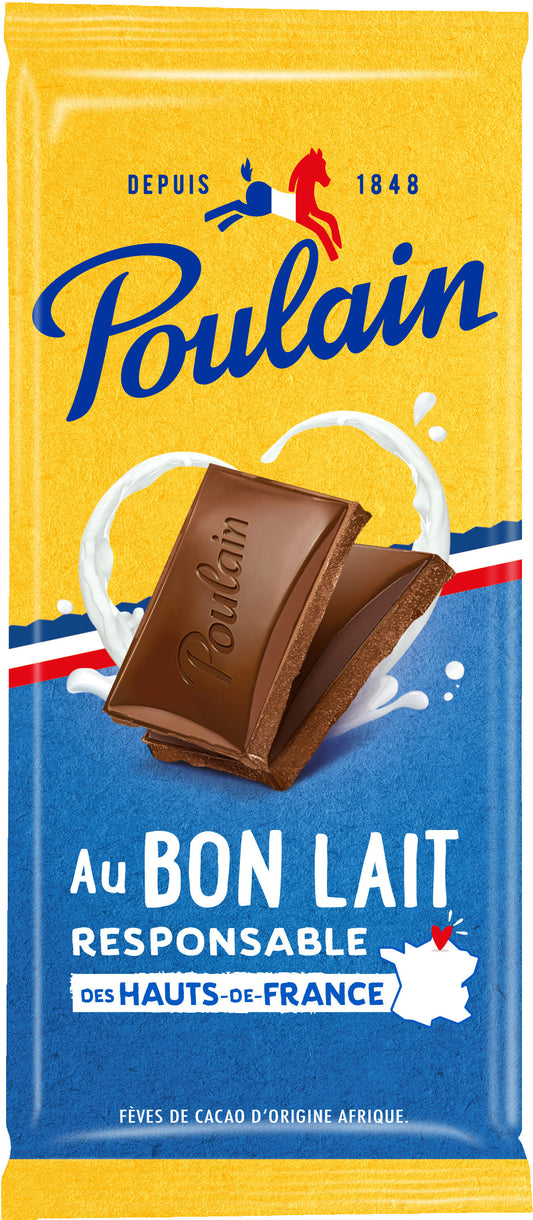 POULAIN Tablette de chocolat au lait 95G   - épicerie les 3 gourmets Chocolat 