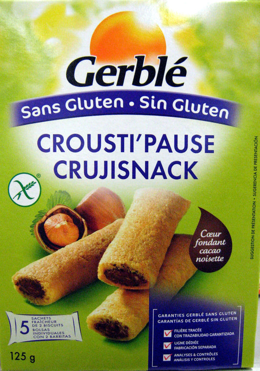GERBLÉ CROUSTIPAUSE SANS GLUTEN 160 G - épicerie les 3 gourmets biscuits-et-gateaux