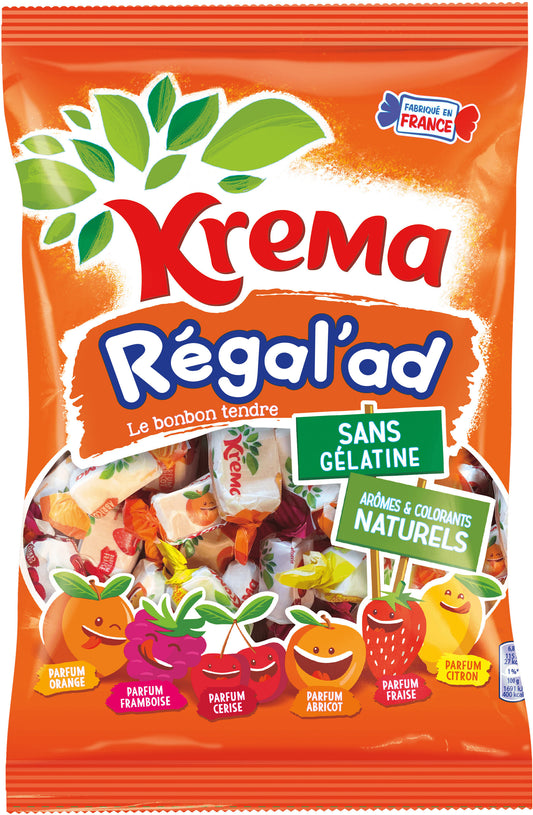 Krema Régalad Bonbons Fruits 380g - épicerie les 3 gourmets bonbons