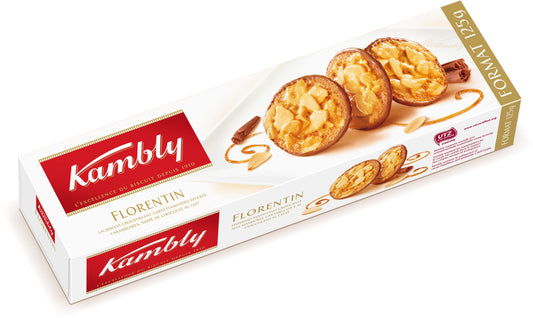 KAMBLY FLORENTIN LAIT 125 G - épicerie les 3 gourmets biscuits-et-gateaux
