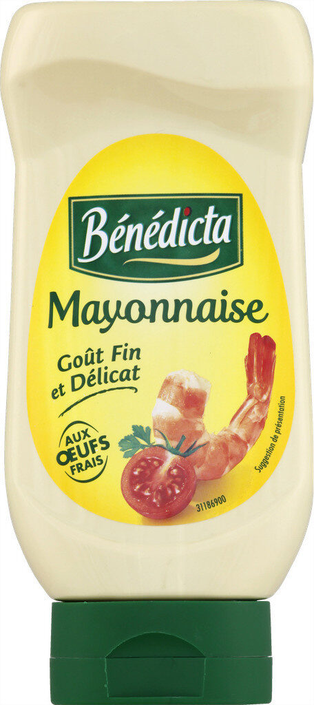 BENEDICTA FLACON TUBE SOUPLE 400G MAYO - épicerie les 3 gourmets condiments-et-sauces
