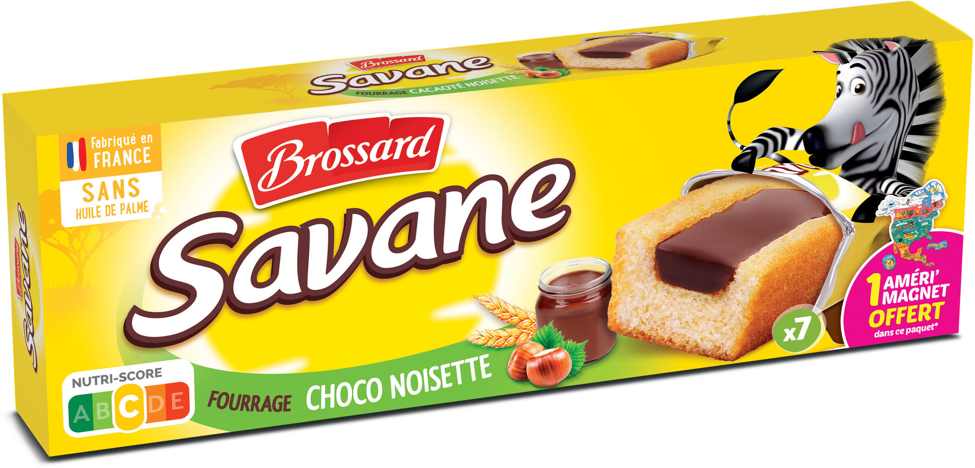 BROSSARD POCKET NOISETTE SAVANE 189G - épicerie les 3 gourmets biscuits-et-gateaux