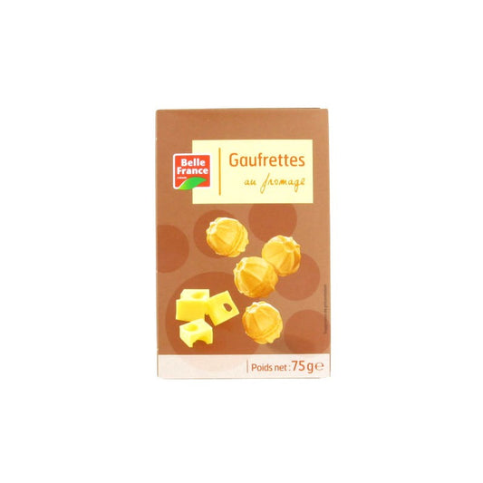 BELLE France GAUFRETTES FROMAGE 75G  - épicerie les 3 gourmets chips-et-aperitifs