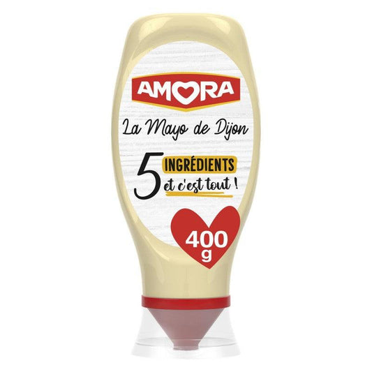 AMORA - Mayonnaise De Dijon 5 Ingrédients Flacon Souple 400G
