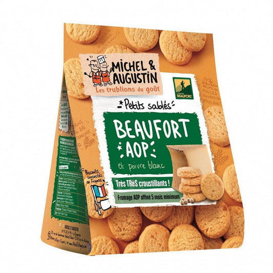 MICHEL ET AUGUSTIN Sablés Apéritif Au Beaufort Et Poivre Blanc 100 G - épicerie les 3 gourmets biscuits-et-gateaux