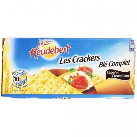 HEUDEBERT CRACKERS BLE COMPLET 250 G - épicerie les 3 gourmets biscottes-tartinades-de-pain-grille-cereales-et-barres-de-cereales