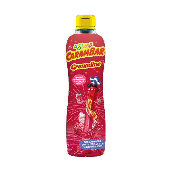 Sirop grenadine CARAMBAR la bouteille de 75cL - épicerie les 3 gourmets Boissons