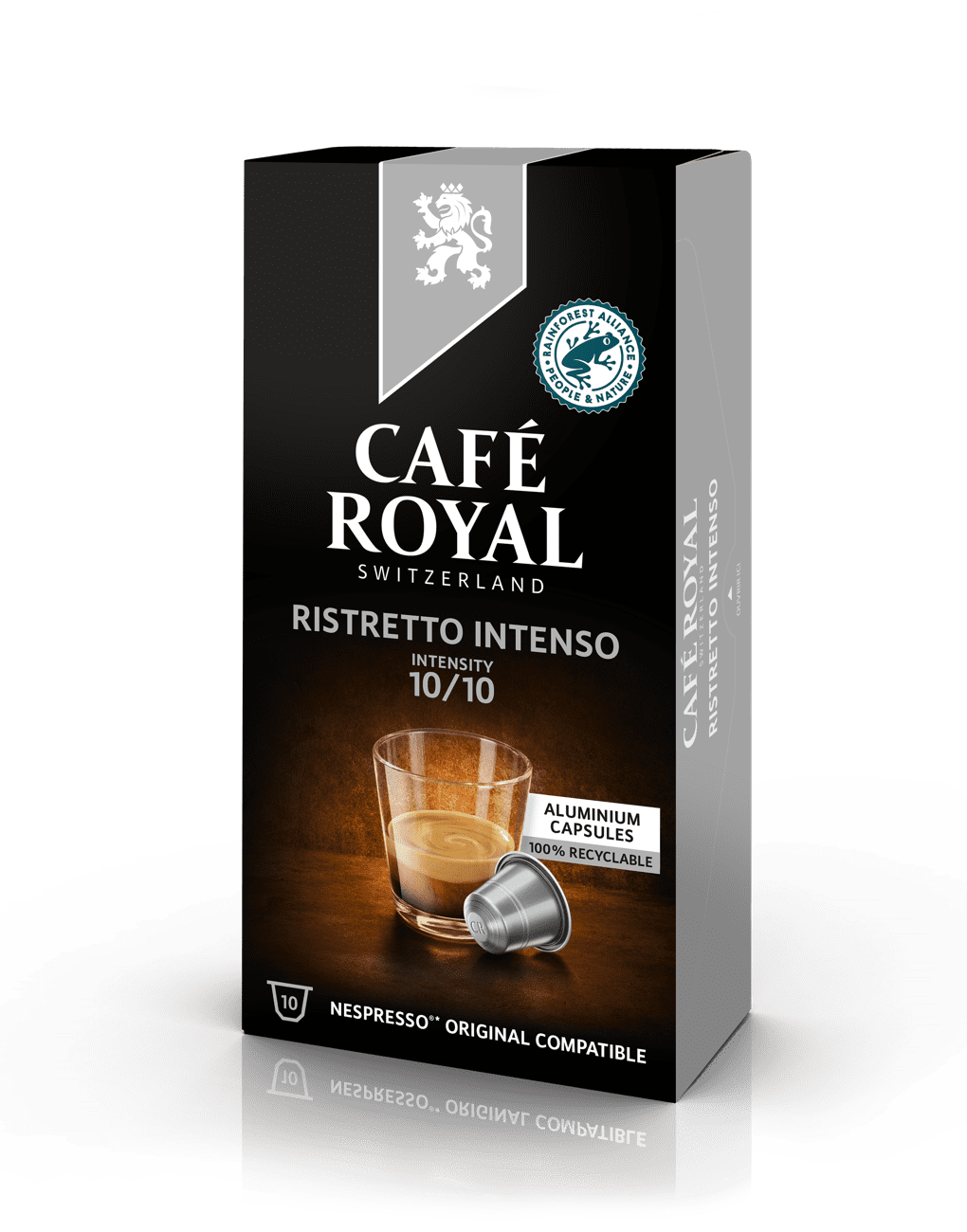 Café 10 capsules ristretto n°9 CAFE ROYAL – épicerie les 3 gourmets
