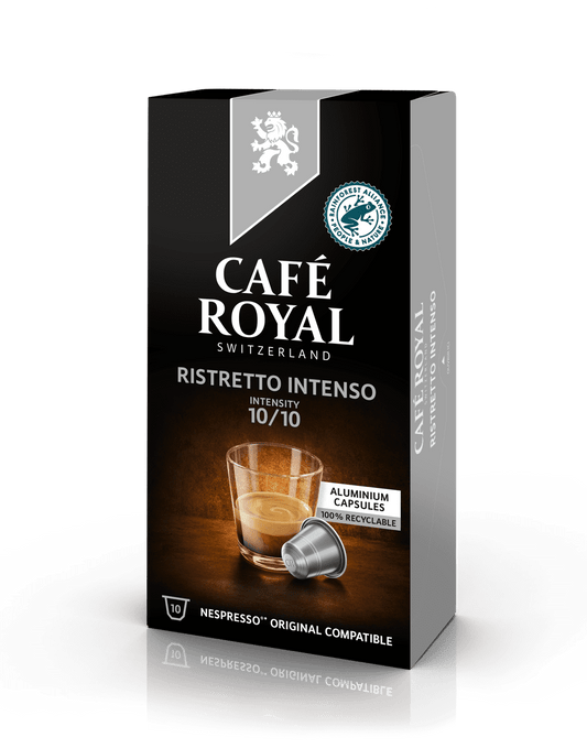 Café 10 capsules  ristretto n°9 CAFE ROYAL - épicerie les 3 gourmets Cafés, Thés et Boissons Chaudes