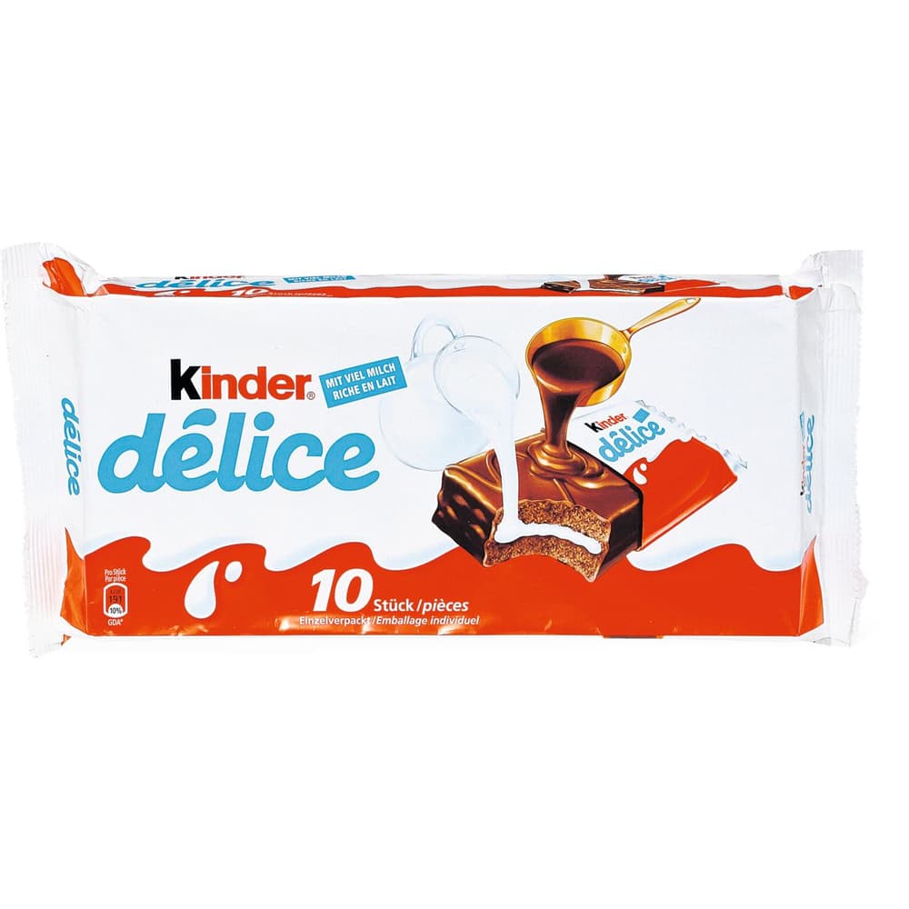 Kinder Delice 10 X 39g - épicerie les 3 gourmets biscuits-et-gateaux