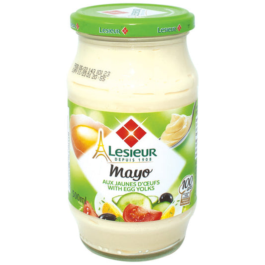 Lesieur Mayonnaise aux jaunes d'oeufs frais 500g - épicerie les 3 gourmets condiments-et-sauces
