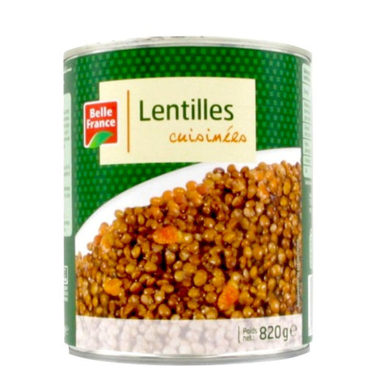 LENTILLES PRÉPARÉE 800G 4/4 - BELLE France - épicerie les 3 gourmets CONDIMENTS & SAUCES