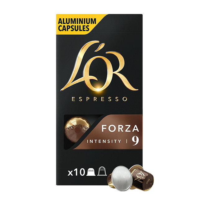 CAPSULES L'OR ESPRESSO FORZA x 10 - épicerie les 3 gourmets Cafés, Thés et Boissons Chaudes