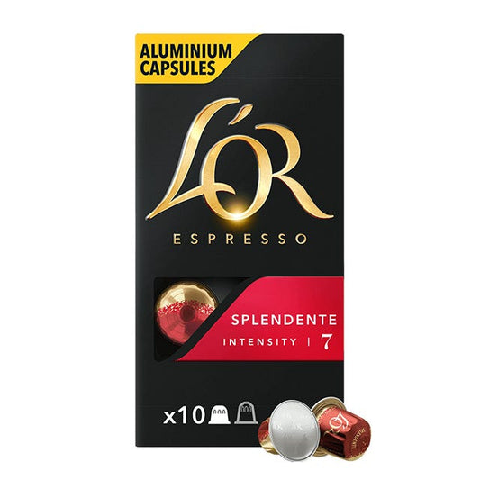 CAPSULES L'OR ESPRESSO SPLENDENTE x10 - épicerie les 3 gourmets Cafés, Thés et Boissons Chaudes