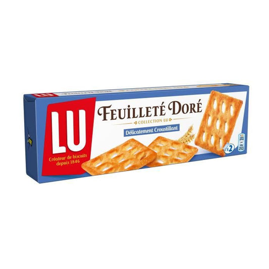 LU Biscuits feuilletés dorés délicatement croustillants 125g - épicerie les 3 gourmets biscuits-et-gateaux