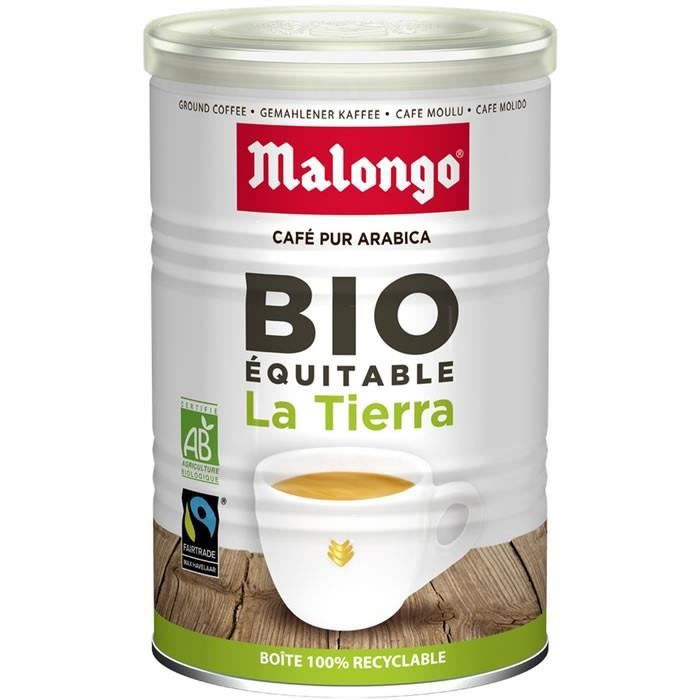 MALONGO LA TIERRA Café moulu bio - boite de 250 g - épicerie les 3 gourmets Cafés, Thés et Boissons Chaudes 