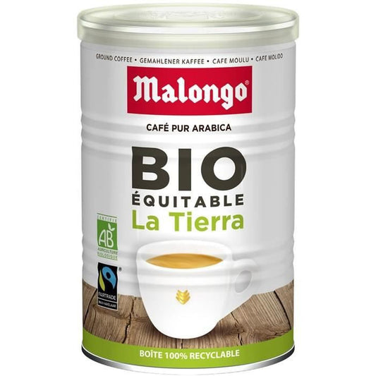 MALONGO LA TIERRA Café moulu bio - boite de 250 g