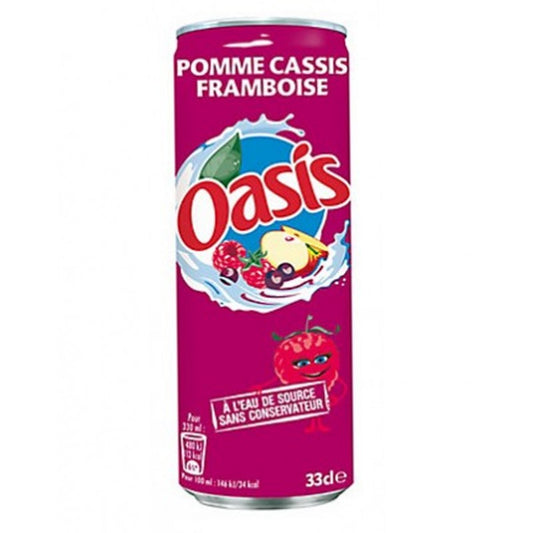 oasis pomme cassis framboise 33cl