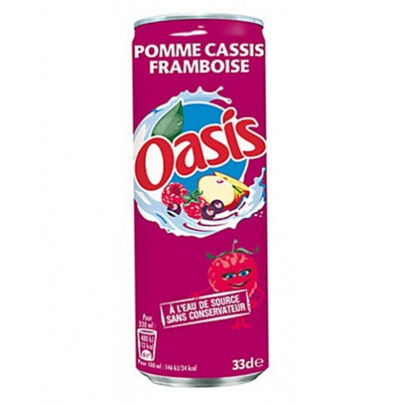 oasis pomme cassis framboise 33cl - épicerie les 3 gourmets soft-drinks