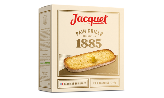 JACQUET 1885 PAIN GRILLE 300 G - épicerie les 3 gourmets biscottes-tartinades-de-pain-grille-cereales-et-barres-de-cereales