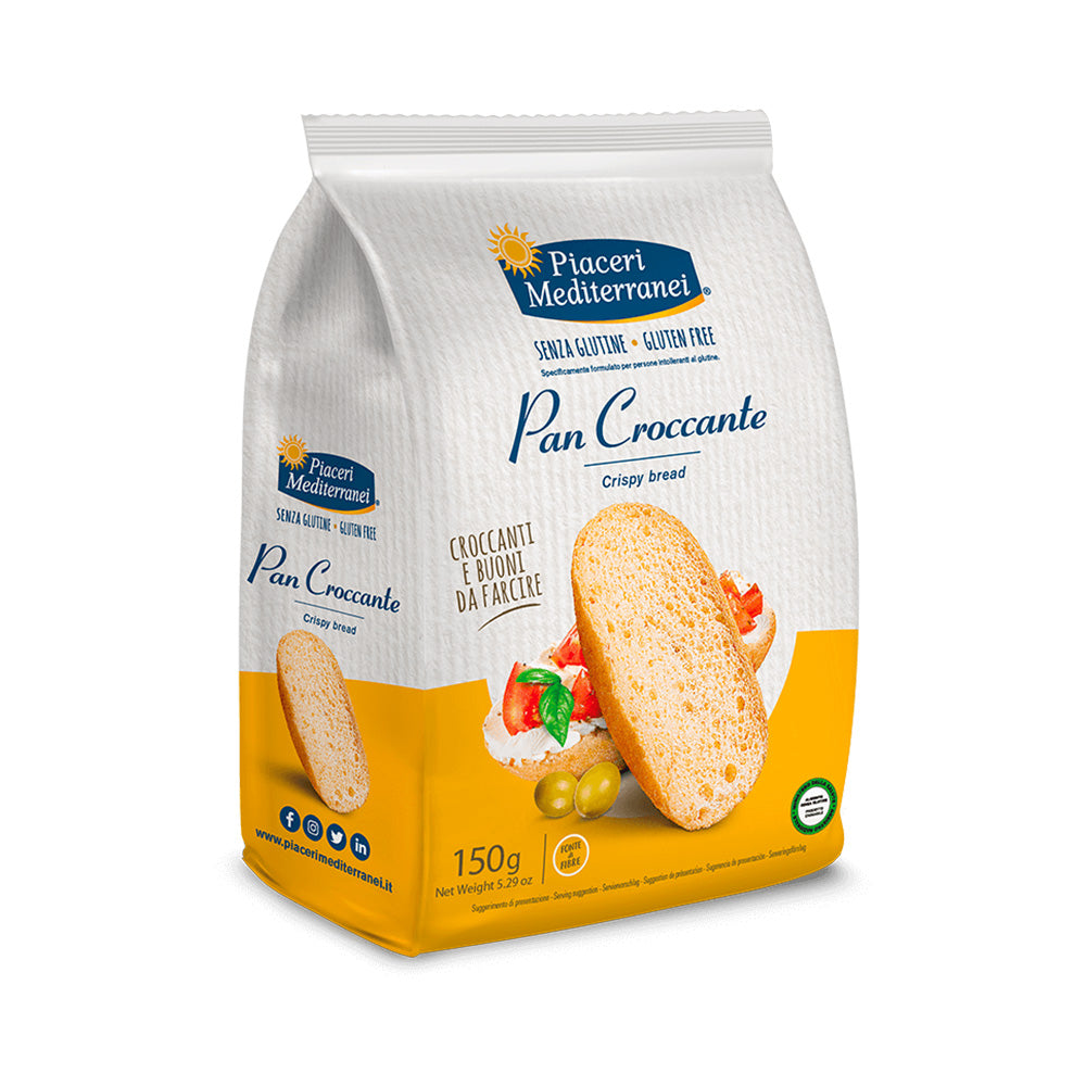 Piaceri Mediterranei Pan Crunchy Sans Gluten 150g - épicerie les 3 gourmets sans-gluten