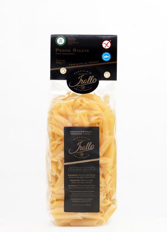 Penne Rigate Pâtes Irollo Sans Gluten - épicerie les 3 gourmets sans-gluten