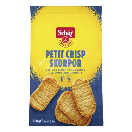 Petit Crisp - Pains Grillés Sans Gluten (150g) - SCHAR - épicerie les 3 gourmets biscottes-tartinades-de-pain-grille-cereales-et-barres-de-cereales