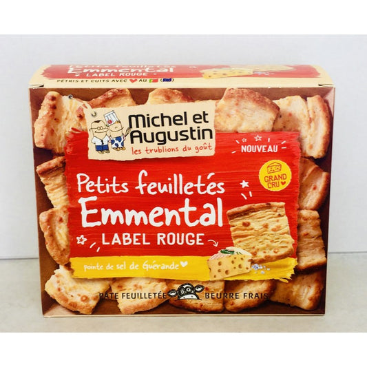MICHEL ET AUGUSTIN PETIT FEUILLETÉ EMMENTAL 100 G - épicerie les 3 gourmets chips-et-aperitifs