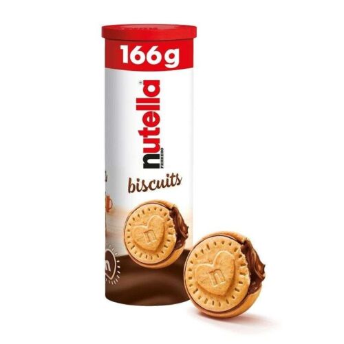 NUTELLA Biscuits tub croquants au cœur onctueux de Nutella 166g - épicerie les 3 gourmets biscuits-et-gateaux