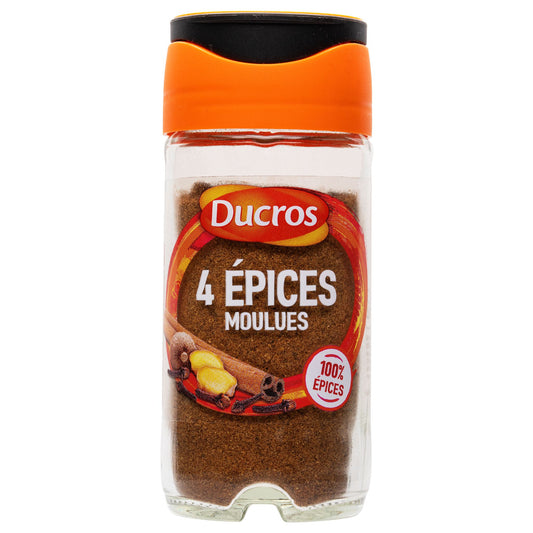 DUCROS 4 EPICES MOULUES 37 G - épicerie les 3 gourmets epices