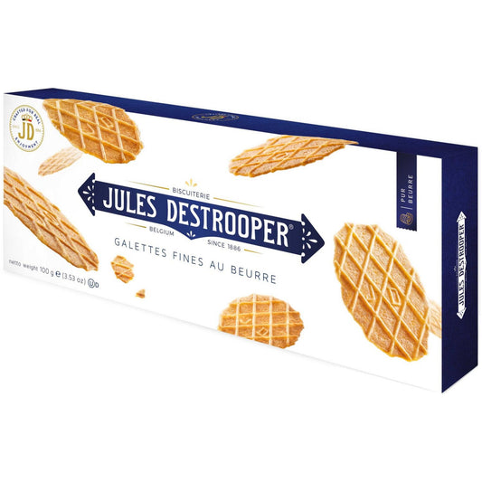 DESTROOPER GALETTE AU BEURRE BUTTER CRISPS 100 G - épicerie les 3 gourmets biscuits-et-gateaux