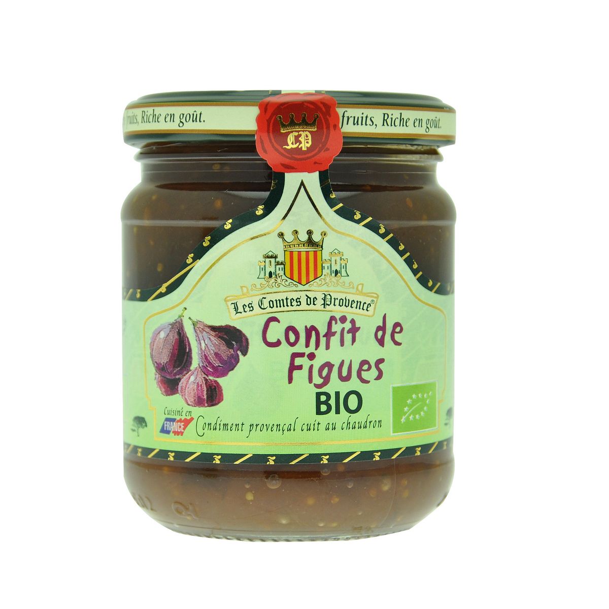 Confit De Figues - Les Comtes De Provence - 250 g - épicerie les 3 gourmets confitures-compotes-et-cremes