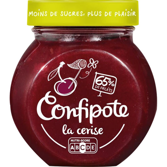 Grossiste Confitures allégée cerises 350g - CONFIPOTE Materne - épicerie les 3 gourmets confitures-compotes-et-cremes