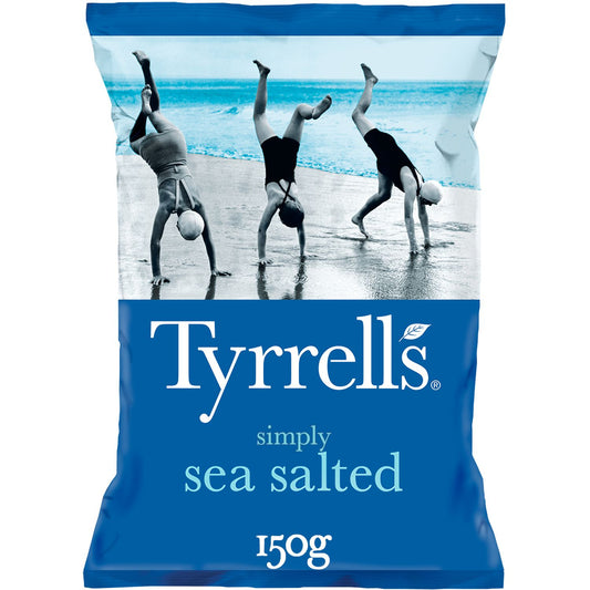 TYRRELL'S Chips finement salées au sel de mer 150g - épicerie les 3 gourmets chips-et-aperitifs